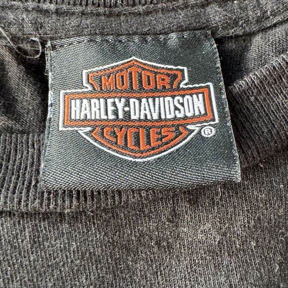 Harley Davidson T Shirt 2022 Badlands South Dakota Large 19x26 Black Short Sleev - Picture 5 of 6